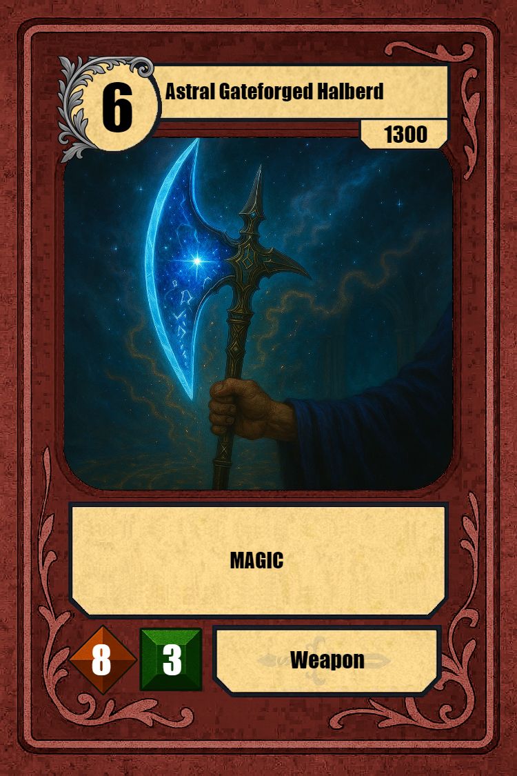 Astral Gateforged Halberd