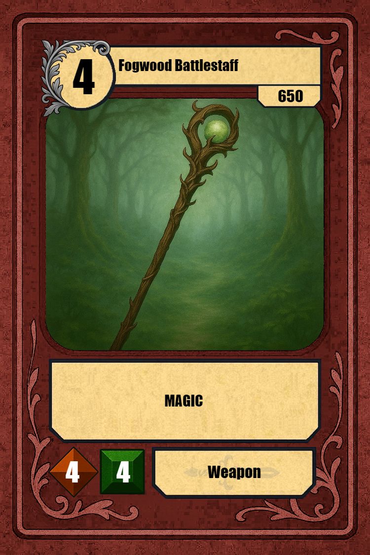 Fogwood Battlestaff