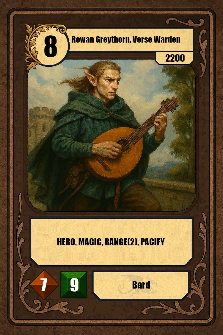 Rowan Greythorn, Verse Warden