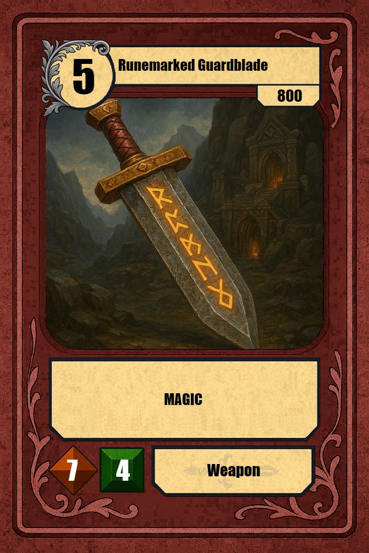 Runemarked Guardblade