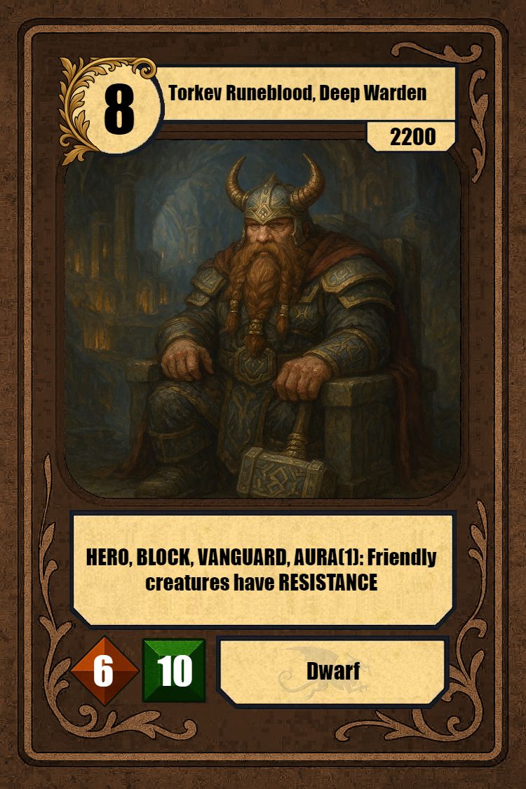 Torkev Runeblood, Deep Warden