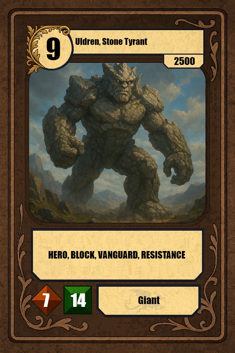 Uldren, Stone Tyrant