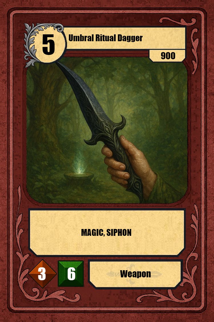 Umbral Ritual Dagger