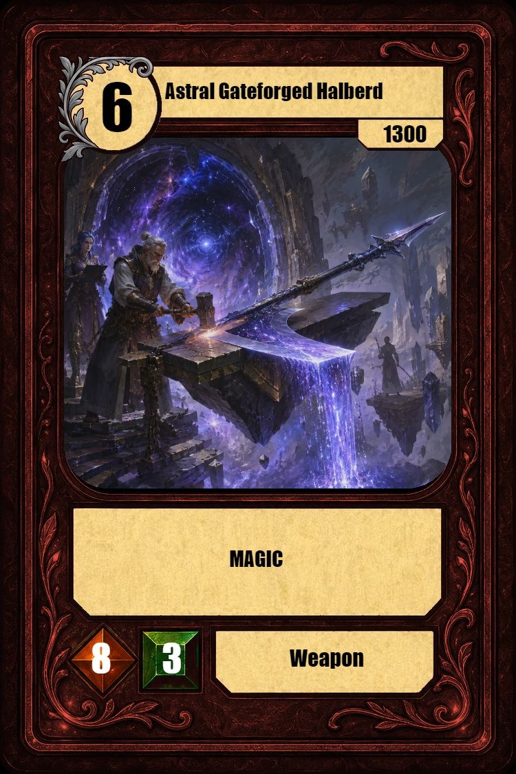 Astral Gateforged Halberd