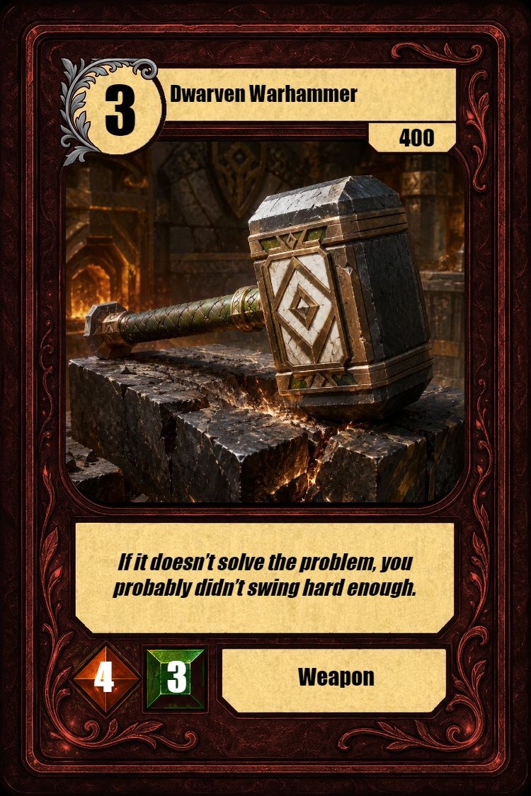 Dwarven Warhammer
