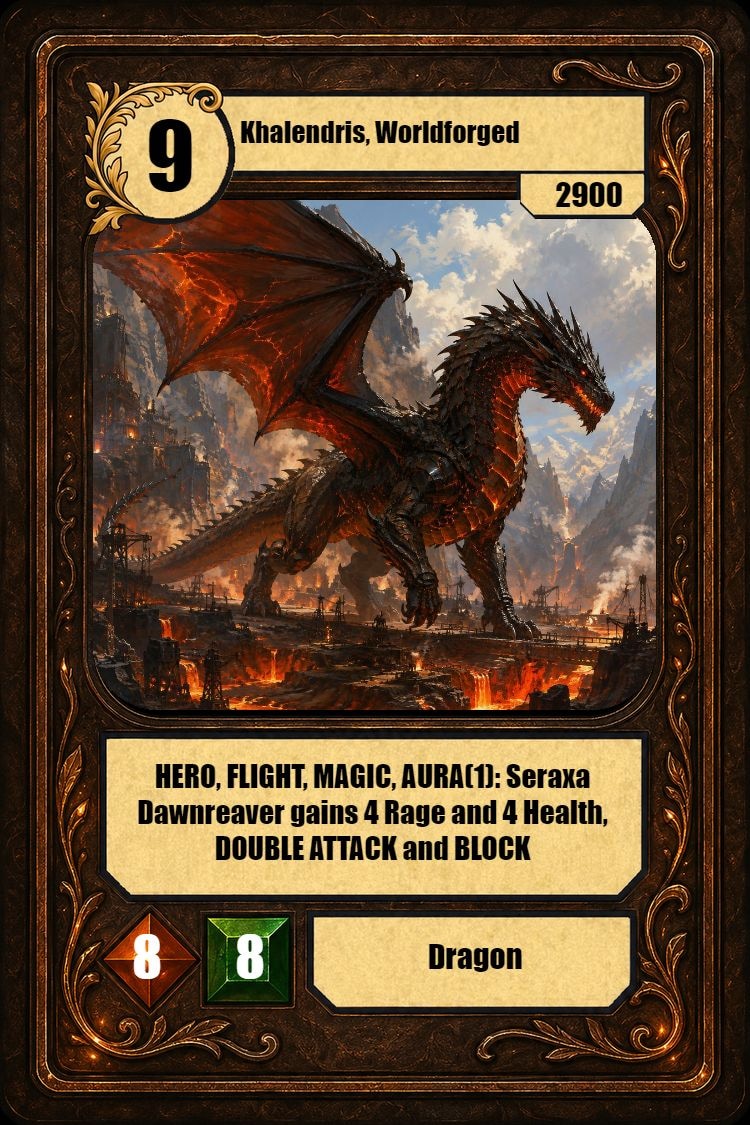 Khalendris, Worldforged