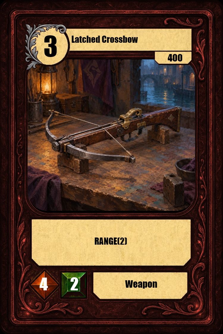 Latched Crossbow
