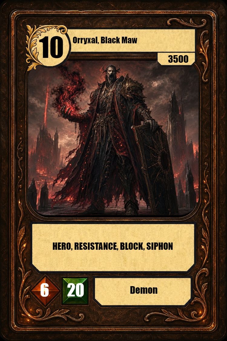 Orryxal, Black Maw