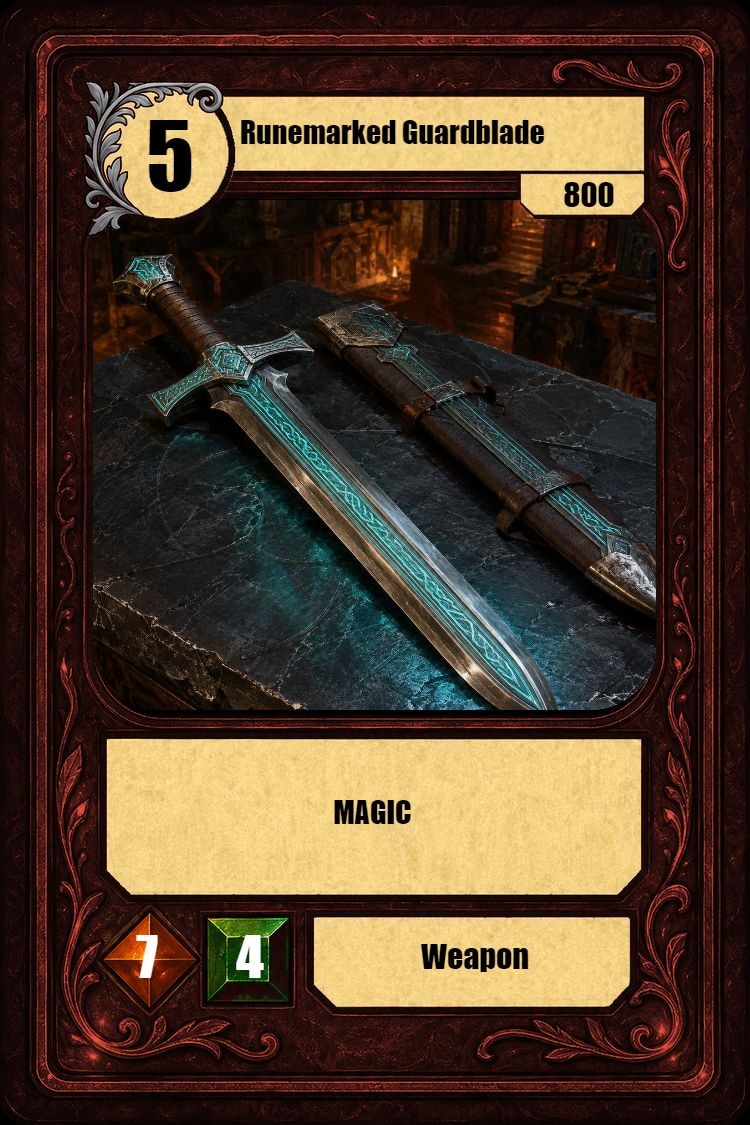Runemarked Guardblade