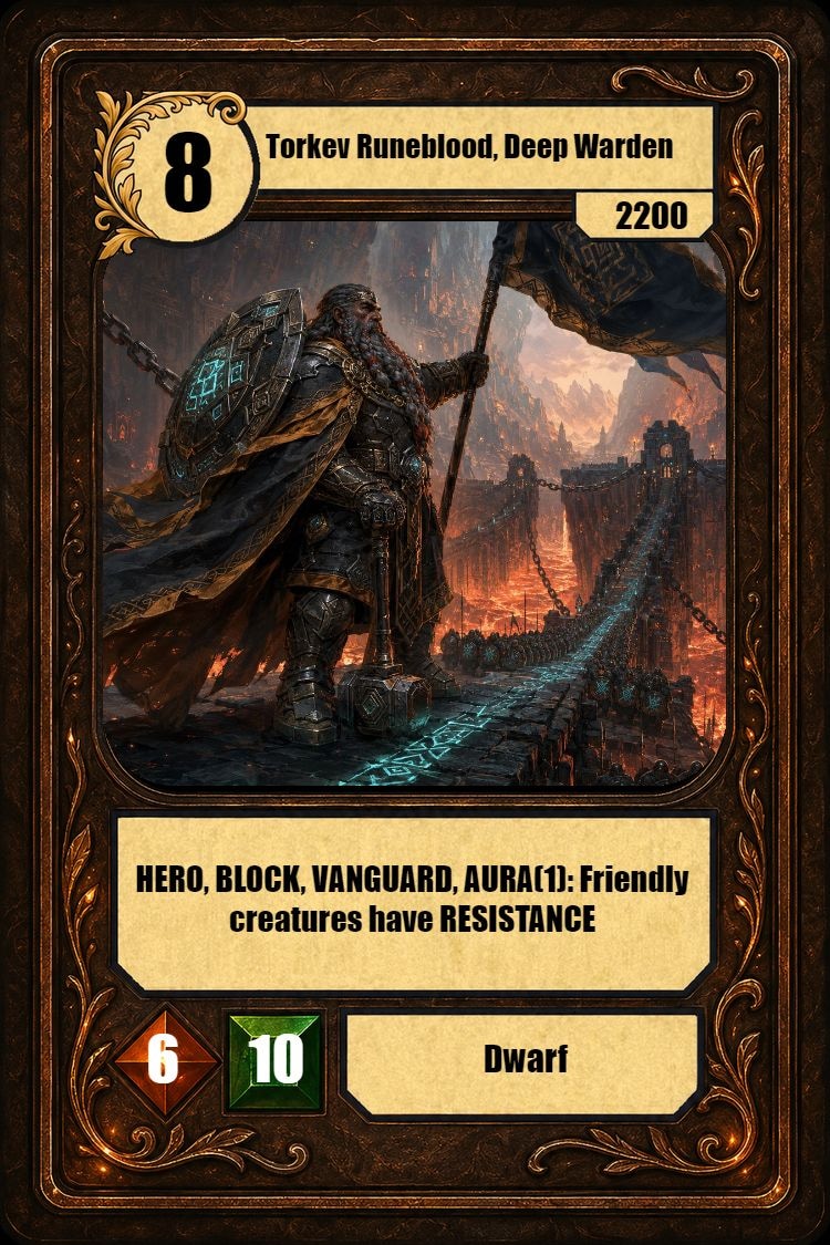 Torkev Runeblood, Deep Warden